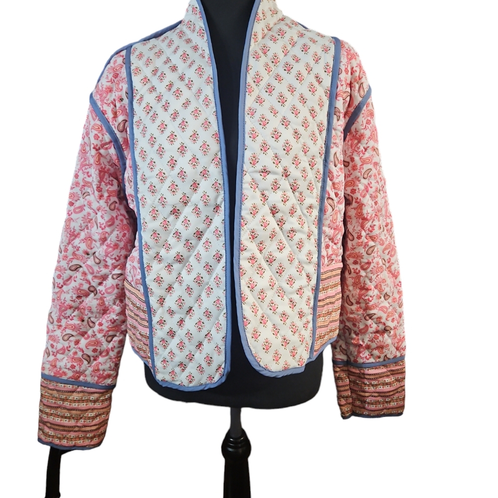 Wyeysyt Women's Cropped Puffer Quilted Jacket - Picture 2 of 7